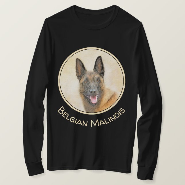Belgische Malinois-Malerei - Niedliche Original Hu T-Shirt (Design vorne)