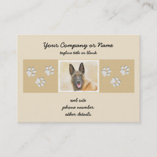 Belgische Malinois-Malerei - Niedliche Original Hu Visitenkarte