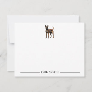 Belgische Malinois Personalisierte Mitteilungskart Mitteilungskarte