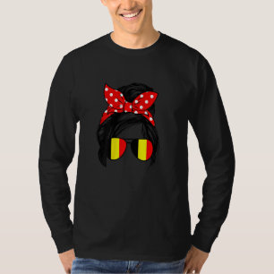 Belgische Mutter Amerikanisch Aufgewachsen Belgisc T-Shirt