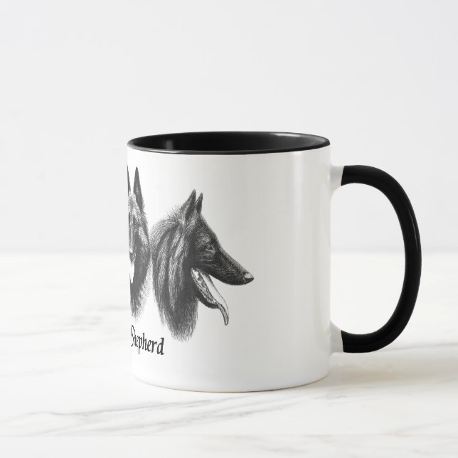 Belgische Schäfer Tervuren Malinois Groenendael Tasse (Rechts)