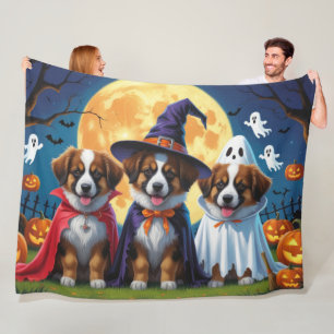 Belgische Schäferhunde Pumpkin Halloween Funny Fleecedecke