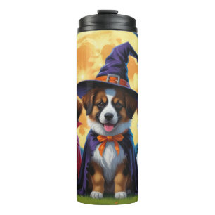 Belgische Schäferhunde Pumpkin Halloween Funny Thermosbecher