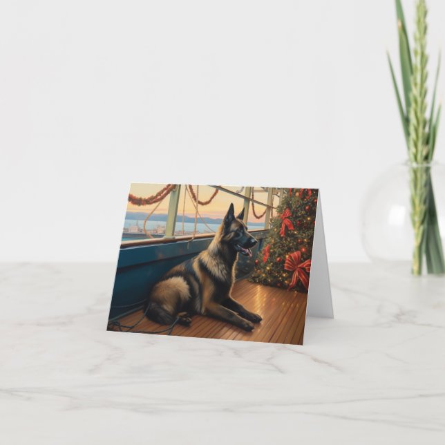 Belgische Schäferweihnachtsfahrt: Feierabend Karte (Vorderseite)