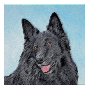 Belgische Schafhund-Malerei - Niedliche Original H Poster