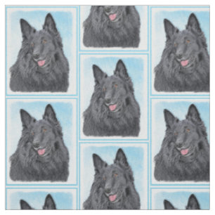 Belgische Schafhund-Malerei - Niedliche Original H Stoff