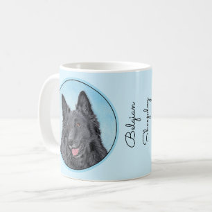 Belgische Schafhundemalerei - Niedliche Original H Kaffeetasse