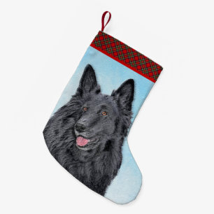 Belgische Schafhundemalerei - Niedliche Original H Kleiner Weihnachtsstrumpf