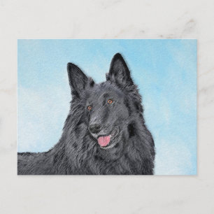 Belgische Schafhundemalerei - Niedliche Original H Postkarte