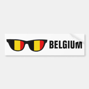 Belgische Schattierungen - benutzerdefinierter Aut Autoaufkleber
