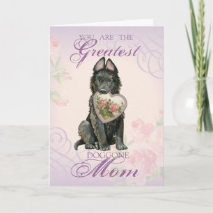 Belgische Sheepdog-Herz-Mama Karte