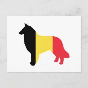 Belgische Silhouette der Tervuren Postkarte