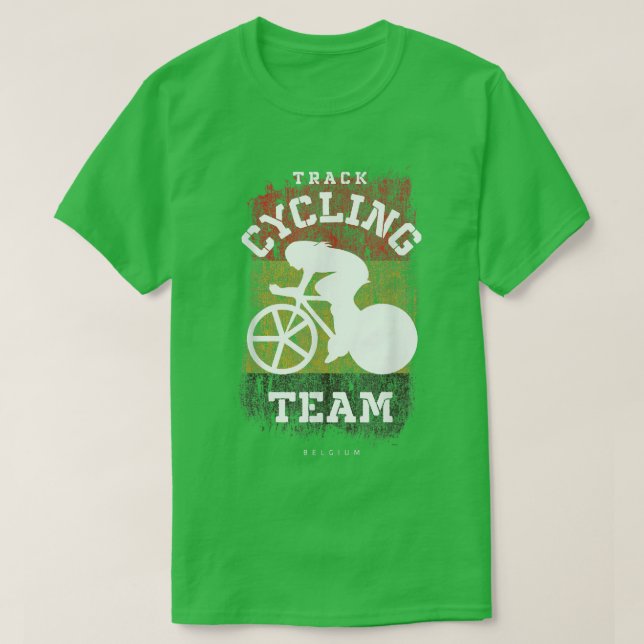Belgische Straßenrad-Geschwindigkeitsfahrer für Fr T-Shirt (Design vorne)