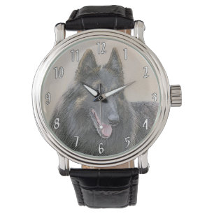 Belgische Tervuren Malerei - Niedliche Original Hu Armbanduhr