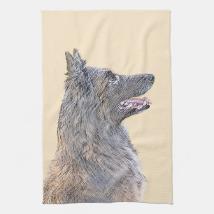 Belgische Tervuren-Malerei - Niedliche Original Hu Handtuch