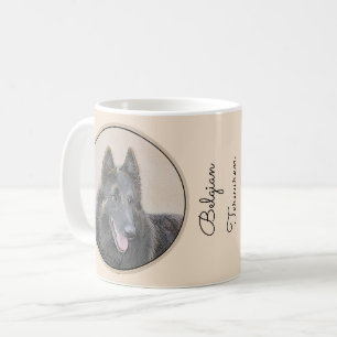 Belgische Tervuren Malerei - Niedliche Original Hu Kaffeetasse