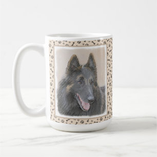 Belgische Tervuren Malerei - Niedliche Original Hu Kaffeetasse