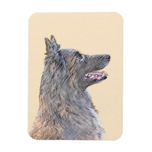 Belgische Tervuren Malerei - Niedliche Original Hu Magnet