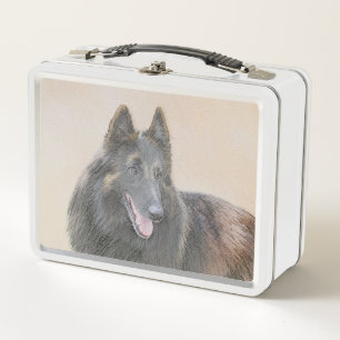Belgische Tervuren Malerei - Niedliche Original Hu Metall Brotdose