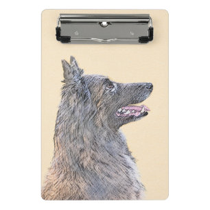 Belgische Tervuren-Malerei - Niedliche Original Hu Mini Klemmbrett