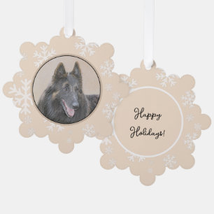 Belgische Tervuren Malerei - Niedliche Original Hu Ornament Karte