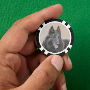 Belgische Tervuren Malerei - Niedliche Original Hu Pokerchips