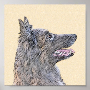 Belgische Tervuren Malerei - Niedliche Original Hu Poster