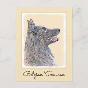 Belgische Tervuren Malerei - Niedliche Original Hu Postkarte
