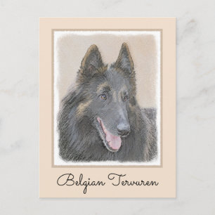 Belgische Tervuren Malerei - Niedliche Original Hu Postkarte