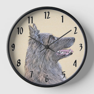Belgische Tervuren Malerei - Niedliche Original Hu Uhr