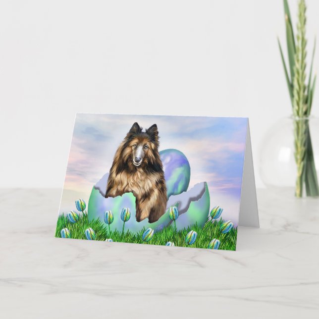 Belgische Tervuren-Osterkarte Feiertagskarte (Vorderseite)