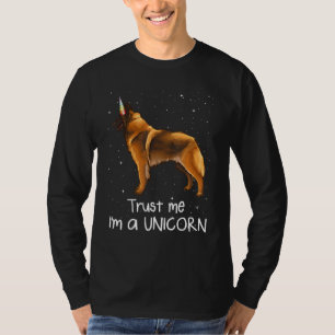 Belgische Tervuren vertrauen mir als Einhornhund T-Shirt