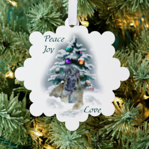 Belgische Tervuren Weihnachtsgeschenke Ornament Karte