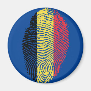 Belgische Touch-Fingerabdruckflagge Magnet