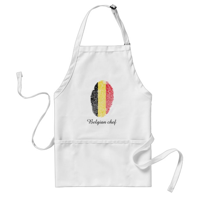 Belgische Touchfingerabdruckflagge Schürze (Vorne)