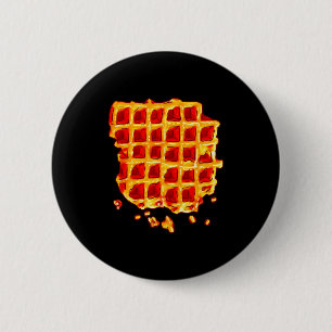 Belgische Waffel Sirup Frühstück Lebensmittel Snac Button