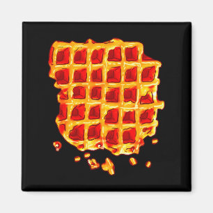 Belgische Waffelsirup-Frühstücks-Snack-Waffel L Magnet