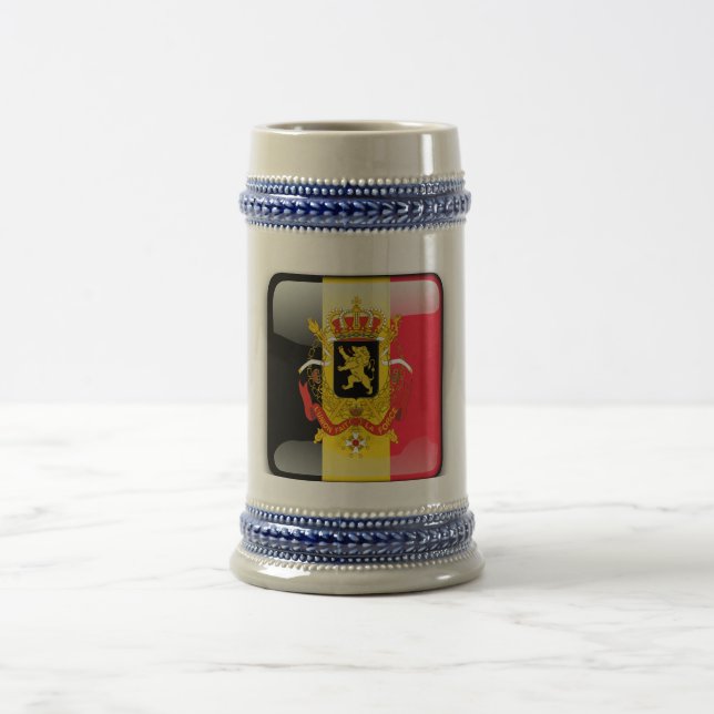 Belgische Wappen Bierglas (Mittel)