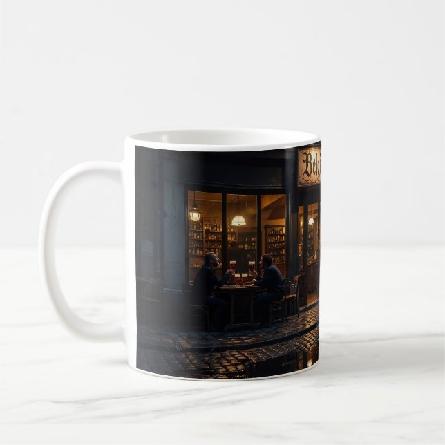 Belgischer Bierpub-Abendglanz-Becher Kaffeetasse (Links)