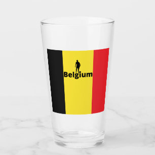 Belgischer Fußball Glas