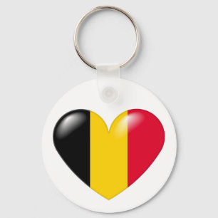 Belgischer Herz-Schlüsselanhänger - Coeur belge Schlüsselanhänger