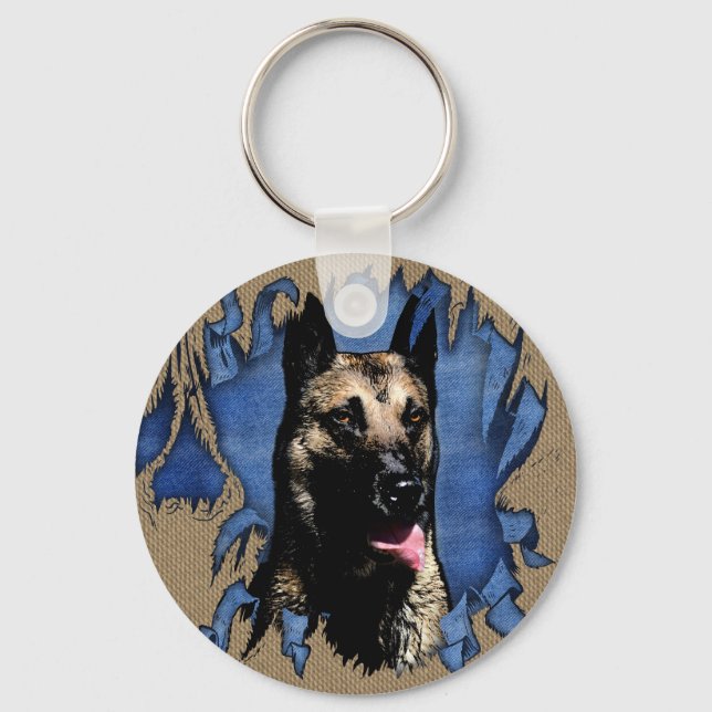Belgischer Hirte - Malinois Schlüsselanhänger (Vorderseite)