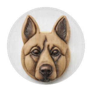 Belgischer Malinoi-Hund 3D inspiriert Schneidebrett
