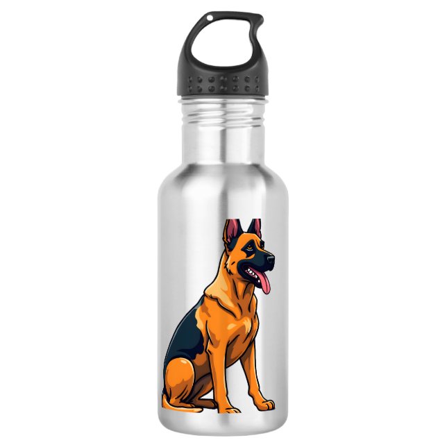 Belgischer Malinois (1) Edelstahlflasche (Vorderseite)
