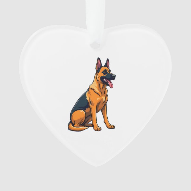 Belgischer Malinois (1) Ornament (Vorderseite)