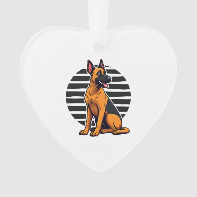 Belgischer Malinois (2) Ornament (Vorderseite)