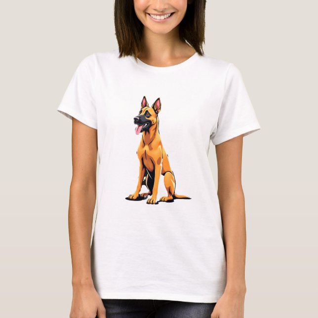 Belgischer Malinois (3) T-Shirt (Vorderseite)