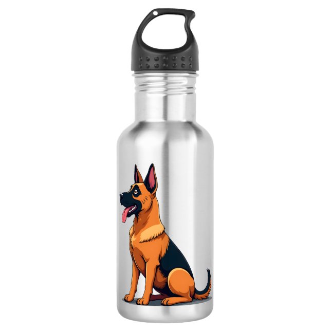 Belgischer Malinois (6) Edelstahlflasche (Vorderseite)