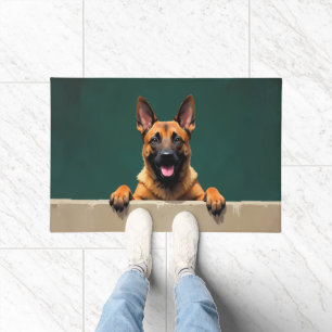 Belgischer Malinois Fußmatten Kunst Fußmatte