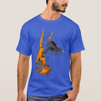 Belgischer Malinois-Hund-Motiv Haustier-Illustrati T-Shirt
